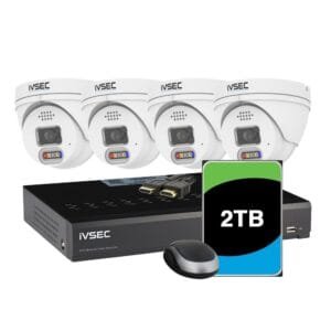 Network Video Recorder, 4 x IP Cameras and 2 TB HDD